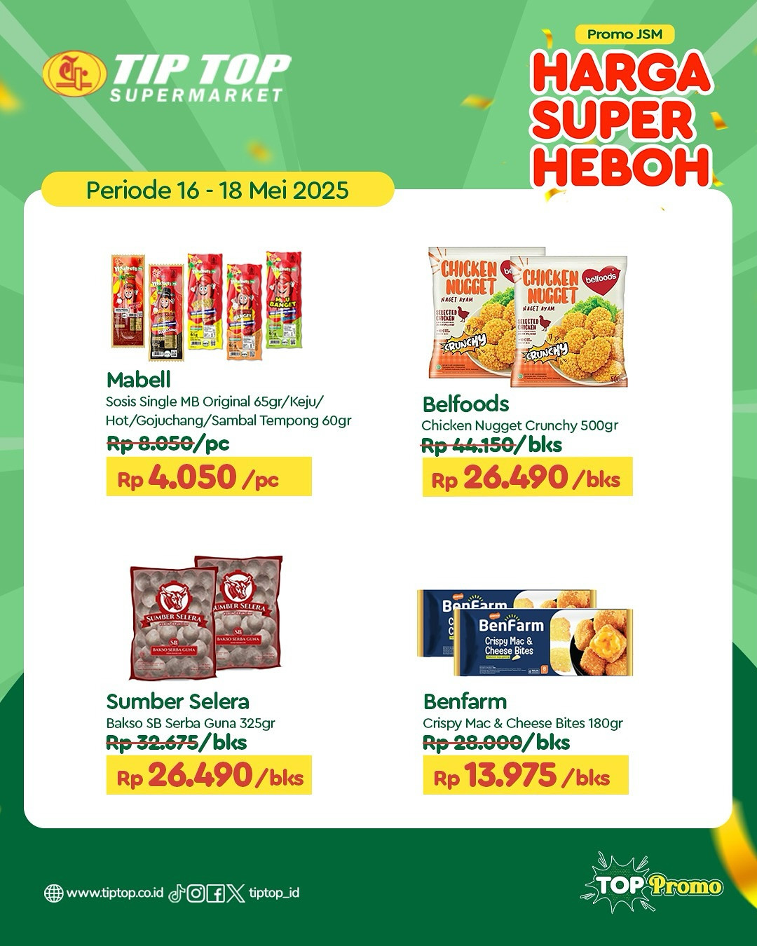 Promo Tip Top JSM Harga Super Heboh Periode `16 - 18 Mei 2025 - Image 5