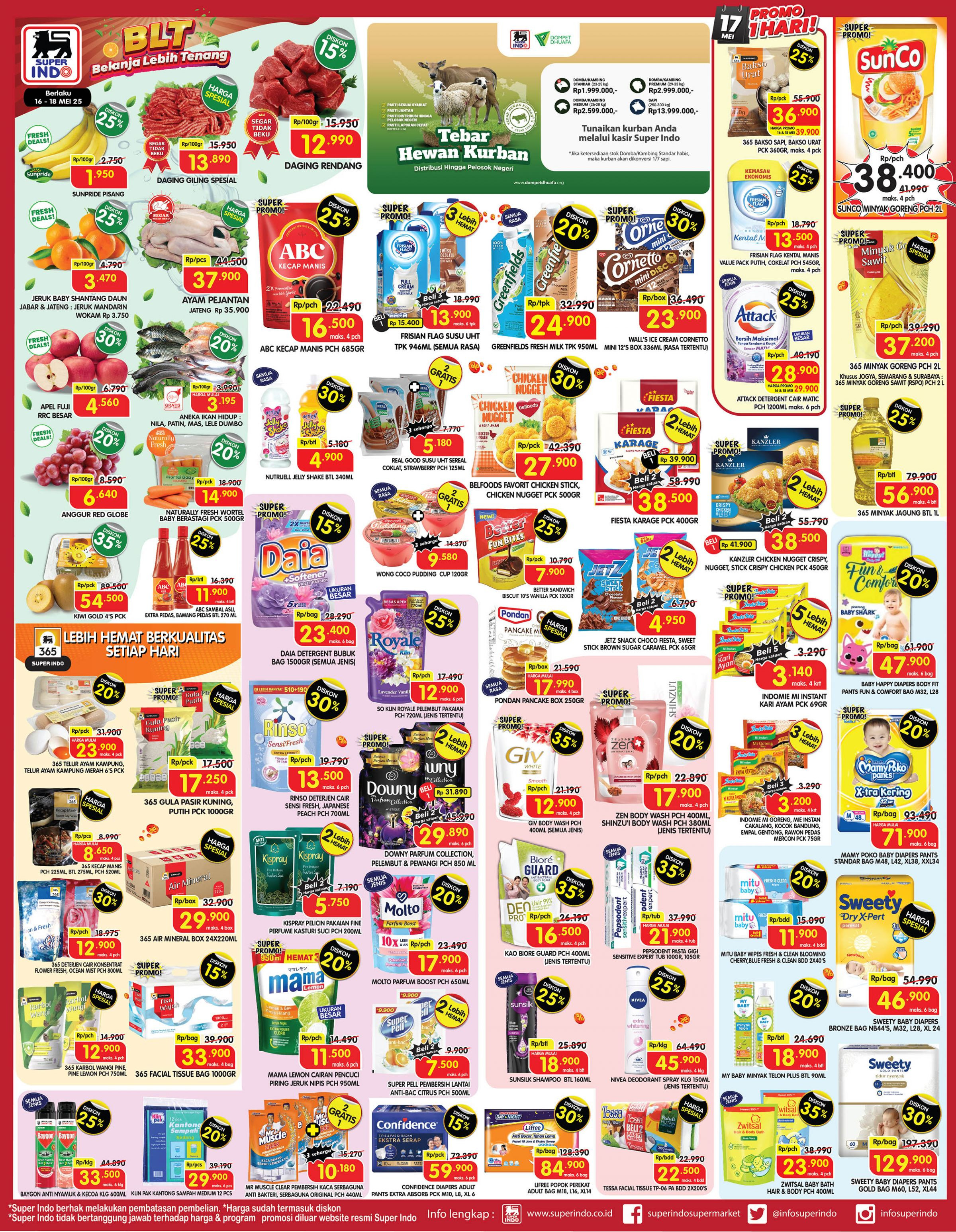 Promo Superindo JSM Periode 16 - 18 Mei 2025