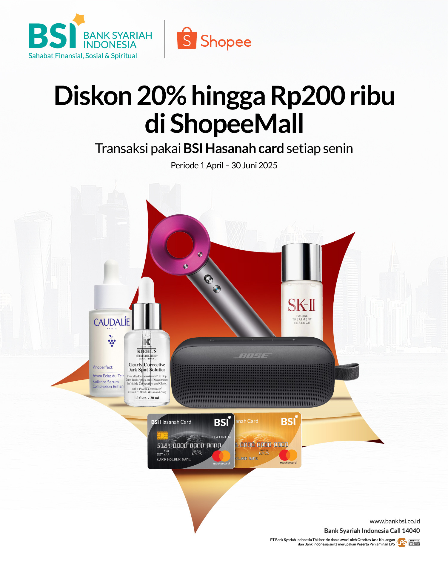 BSI Hasanah Card Promo ShopeeMall Monday – Diskon 20% s/d Rp 200 Ribu! - Image 2
