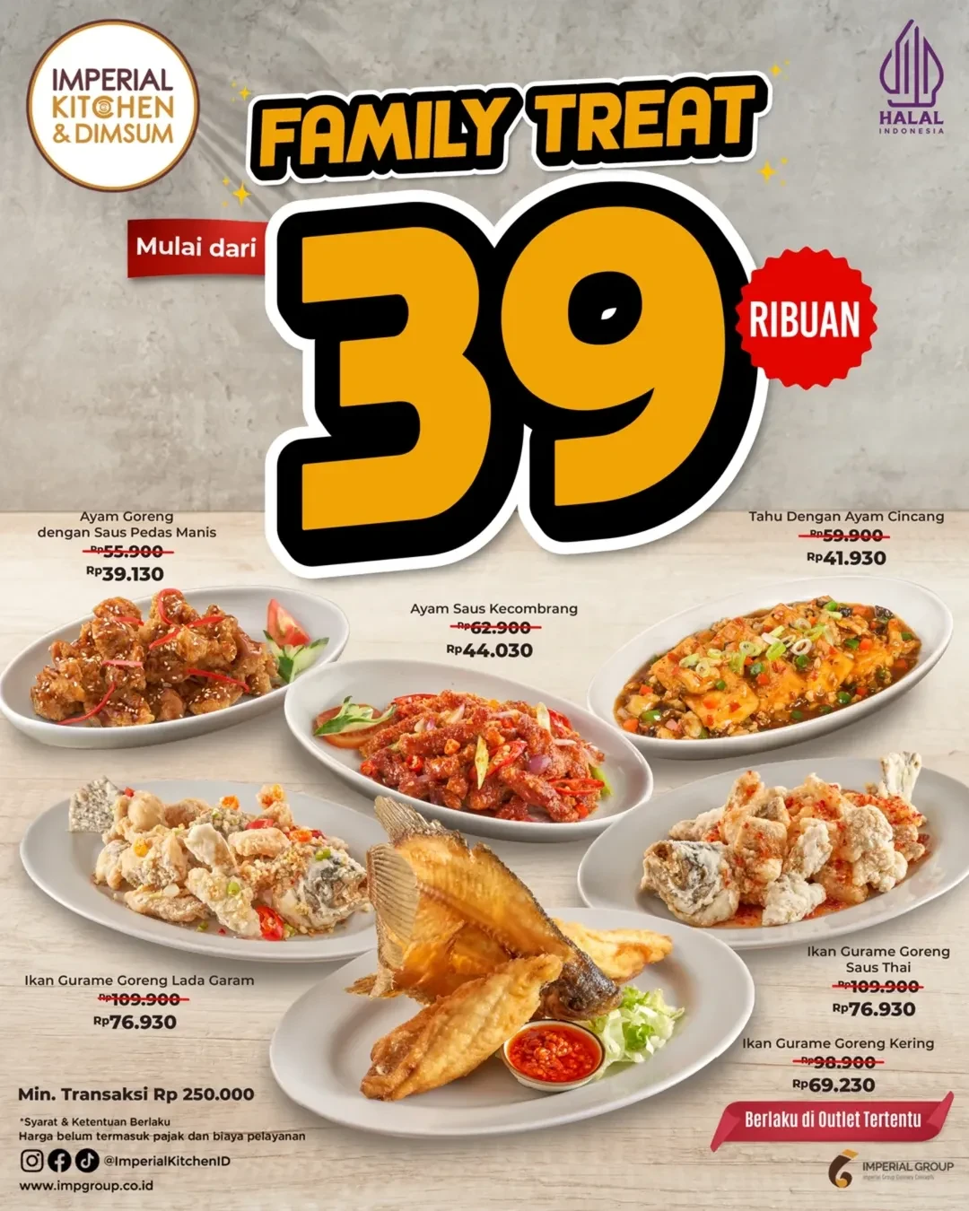 Promo Imperial Kitchen & Dimsum Family Treat Mulai Rp 39.000