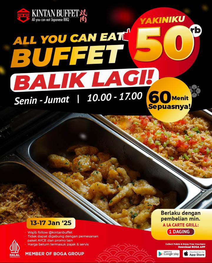 Promo Kintan Buffet & Shaburi AYCE Rp 50.000 dan Rp 99.000 - Image 2