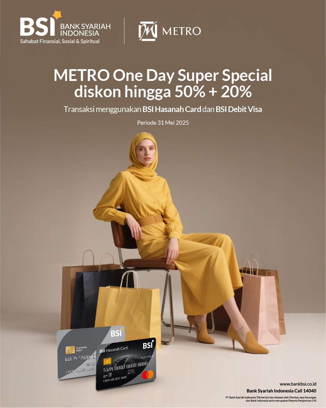 Promo BSI Card x METRO – Diskon hingga 50% + 20% s/d 31 Mei 2025 - Image 2