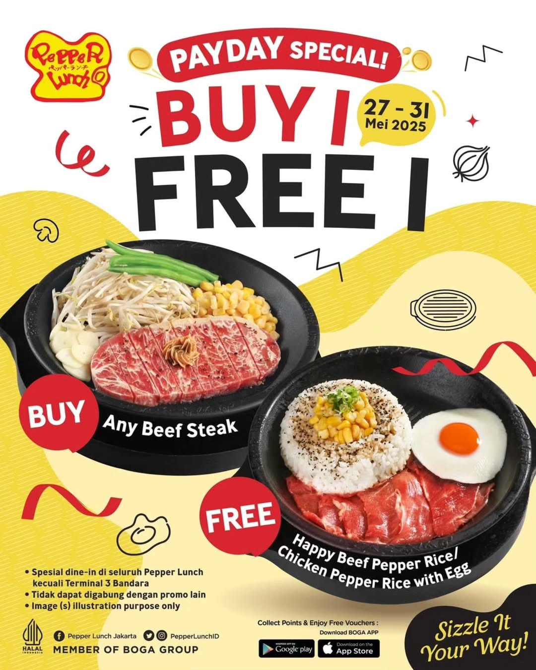 Promo Pepper Lunch Payday Special Buy 1 Get 1 - Image 2