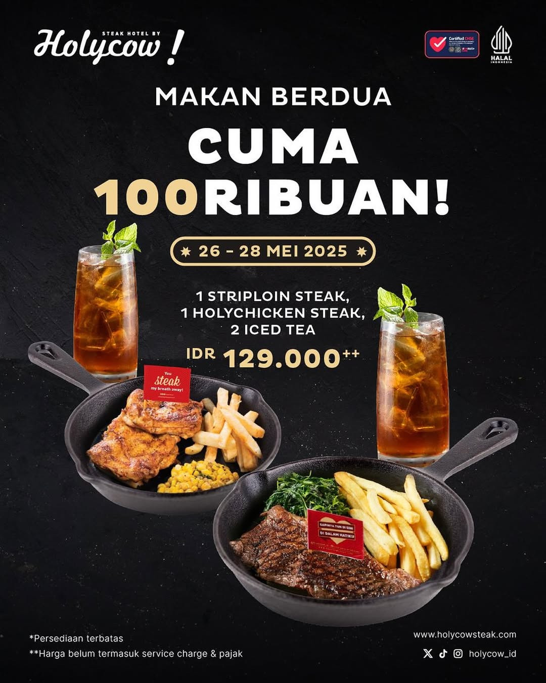 Promo Holycow Makan Berdua Hanya Rp 100 Ribuan - Image 2