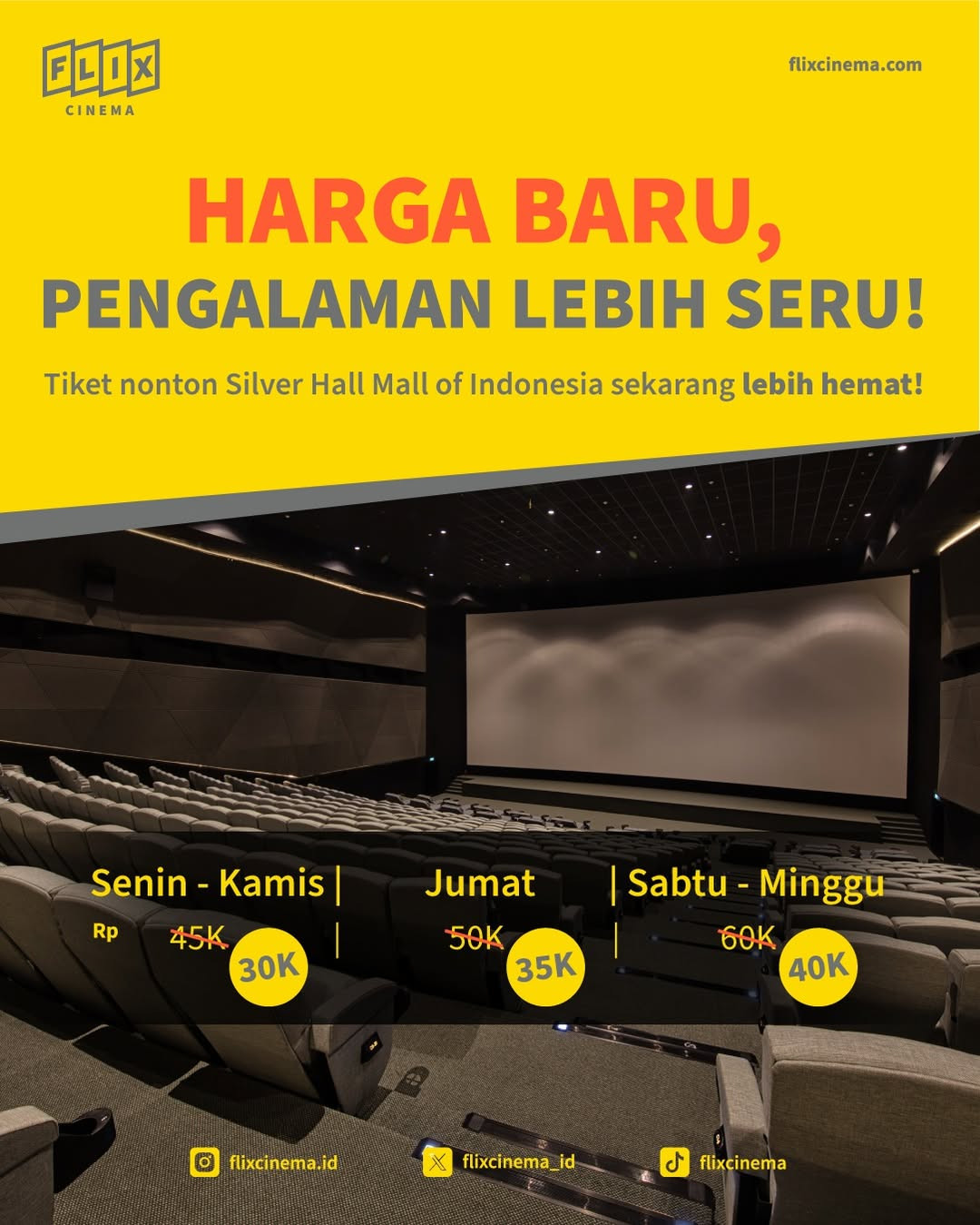 Promo Flix Cinema MOI Harga Baru Mulai Dari Rp 30.000 - Image 2
