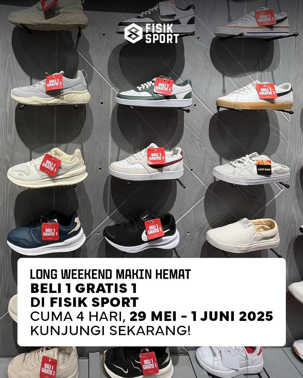Promo Fisik Sport Buy 1 Get 1 FREE s/d 1 Juni 2025 - Image 2