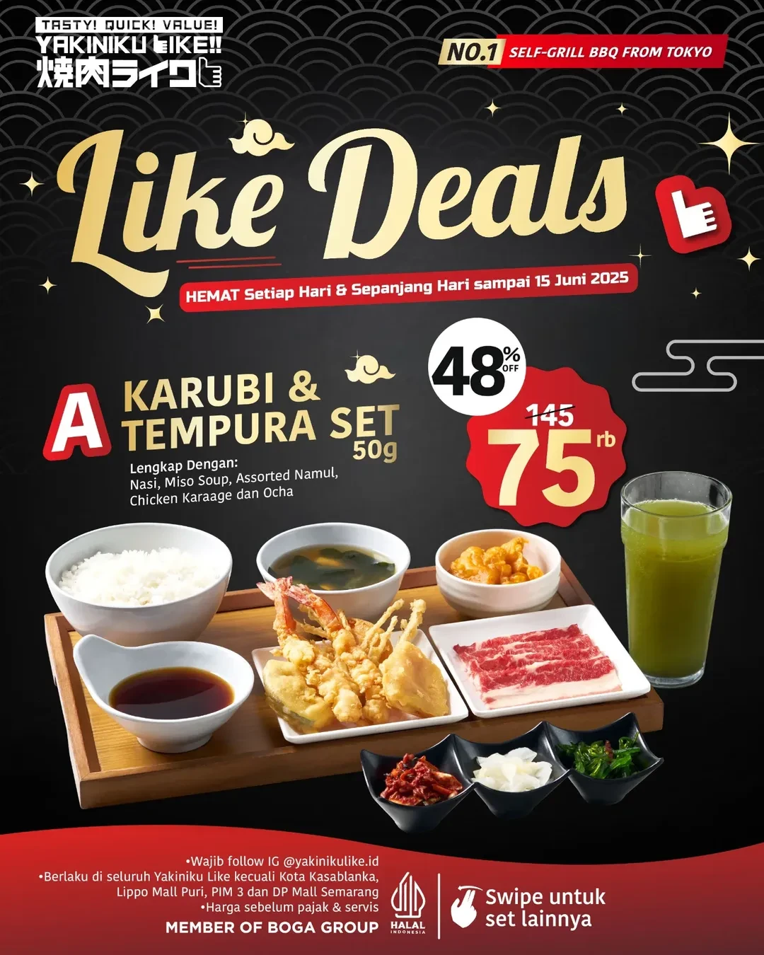 Promo Yakiniku Like Like Deals Diskon s/d 48%