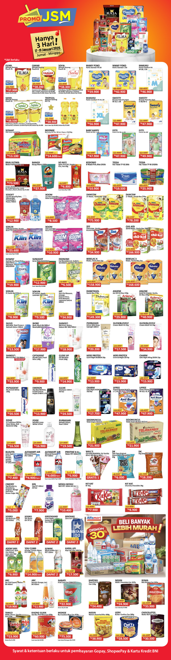 Promo Alfamart JSM Weekend Periode 17 - 19 Januari 2025 - Image 2