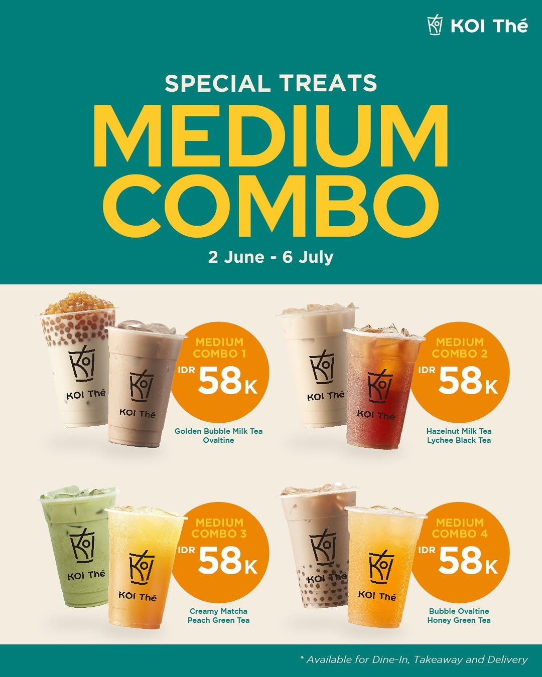 Promo KOI Medium Combo Rp 58K Untuk Berdua - Image 2