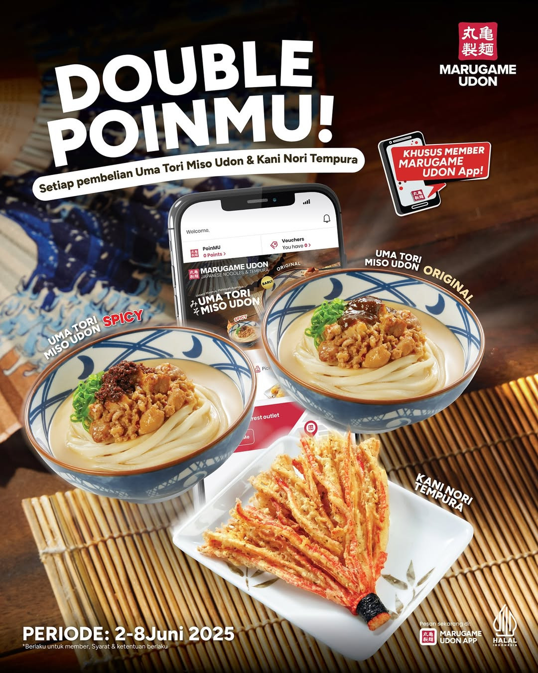 Promo Marugame Udon Dapatkan Double Poin Untuk Member App - Image 2