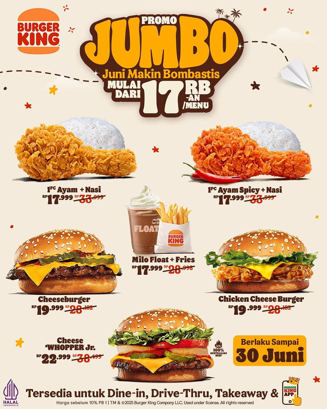 Promo Burger King Jumbo Mulai Dari Rp 17 Ribuan - Image 2
