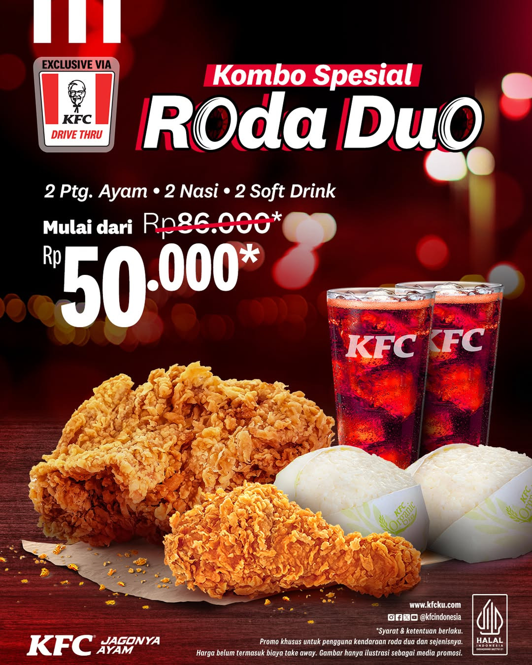 Promo KFC Kombo Spesial Roda Duo Mulai Dari Rp 50.000 - Image 2