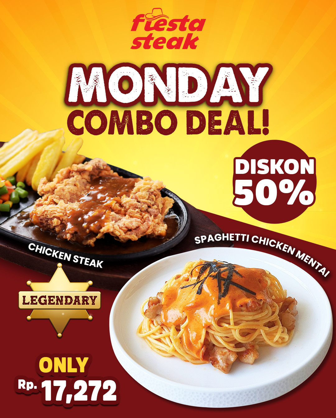 Promo Fiesta Monday Combo Deal Diskon 50% - Image 2