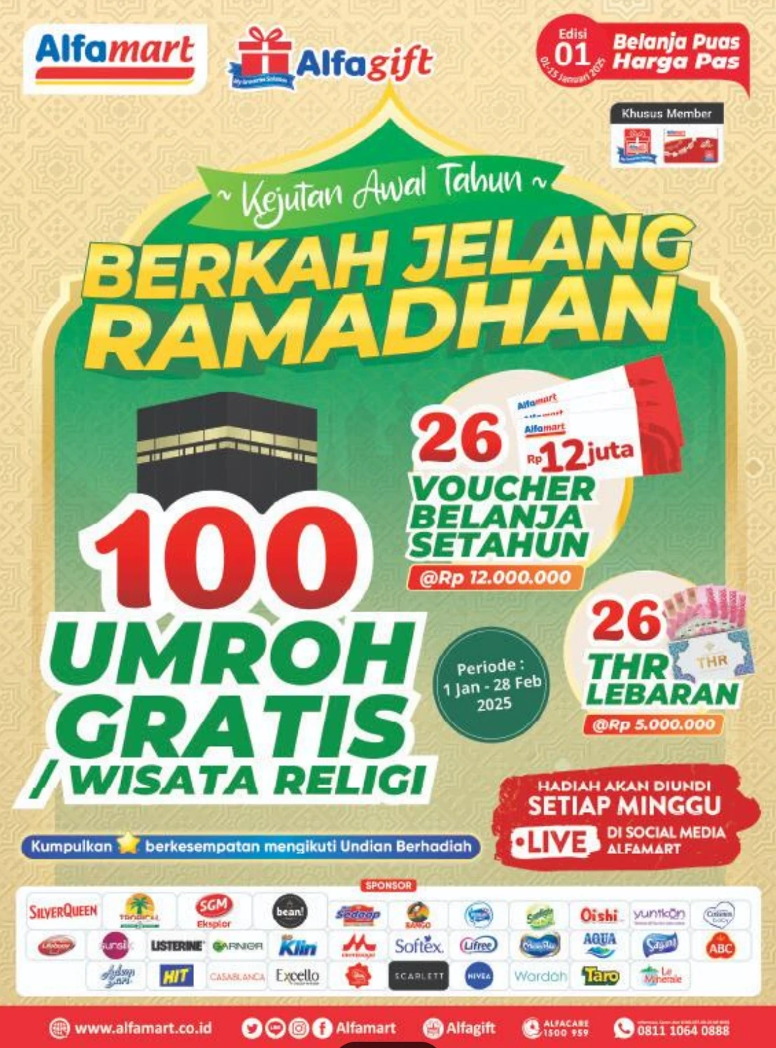 Promo Alfamart Periode 1 - 15 Januari 2025