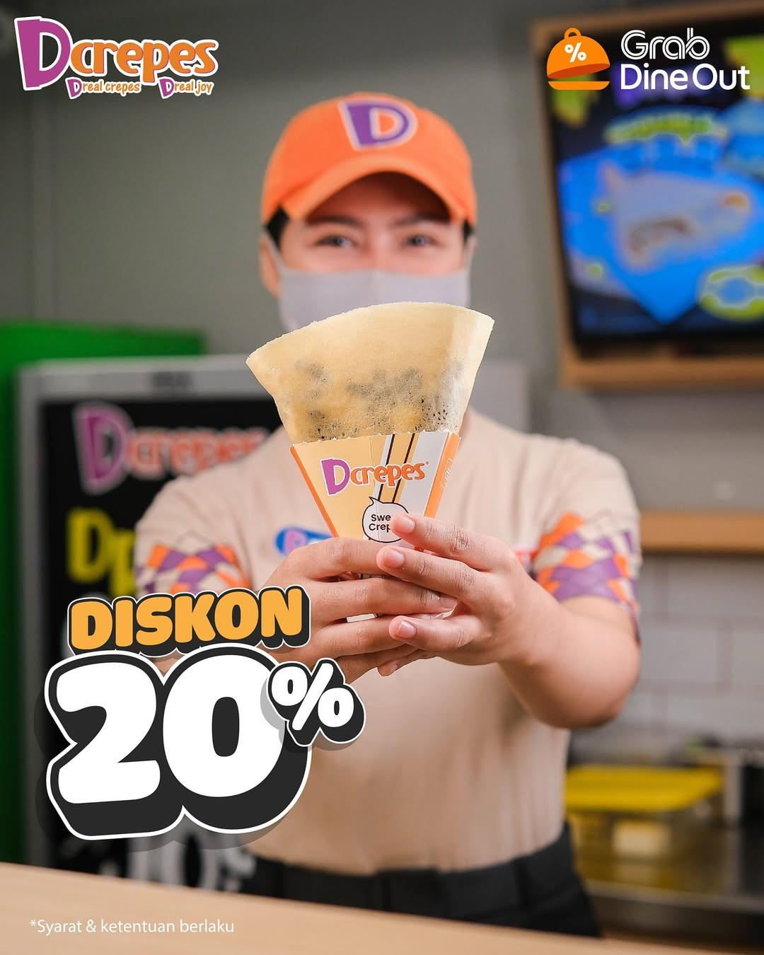 Promo D'Crepes  Diskon 20% dengan Grab Dine Out - Image 2