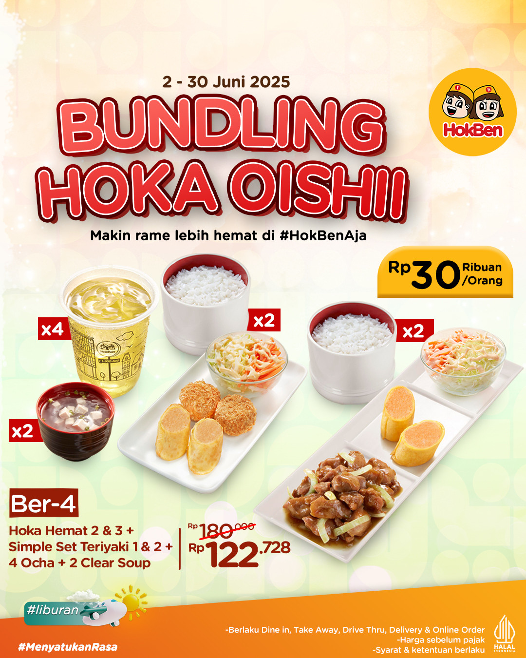 Promo Hokben Bundling Hoka Oishi Mulai Dari Rp 30 Ribuan