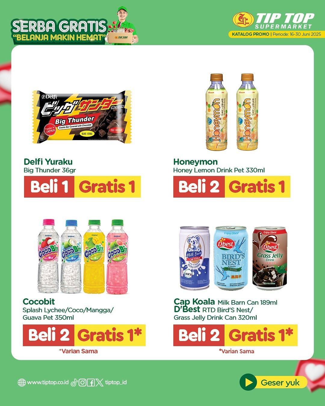 Promo Tip Top Serba Gratis 16 - 30 Juni 2025 - Image 4
