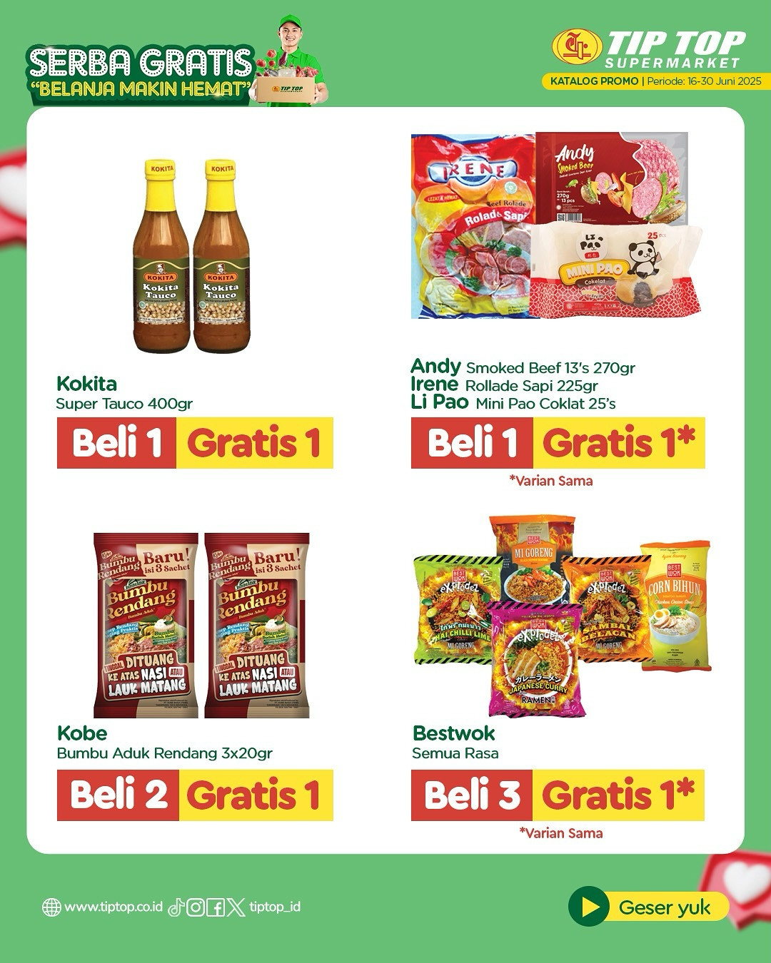 Promo Tip Top Serba Gratis 16 - 30 Juni 2025 - Image 8