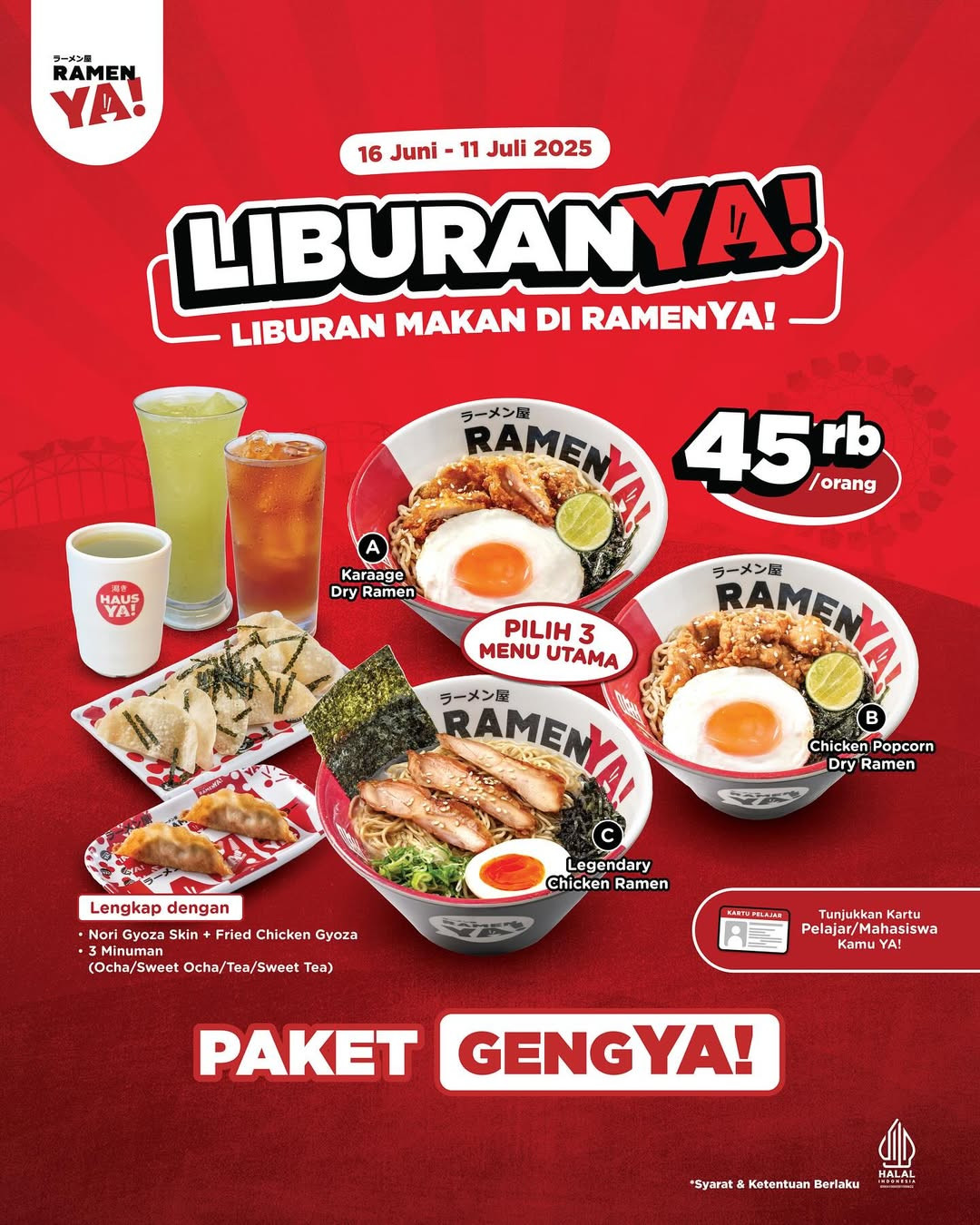 Promo Ramen Ya! LiburanYa! Hanya Rp 45K/Orang - Image 3