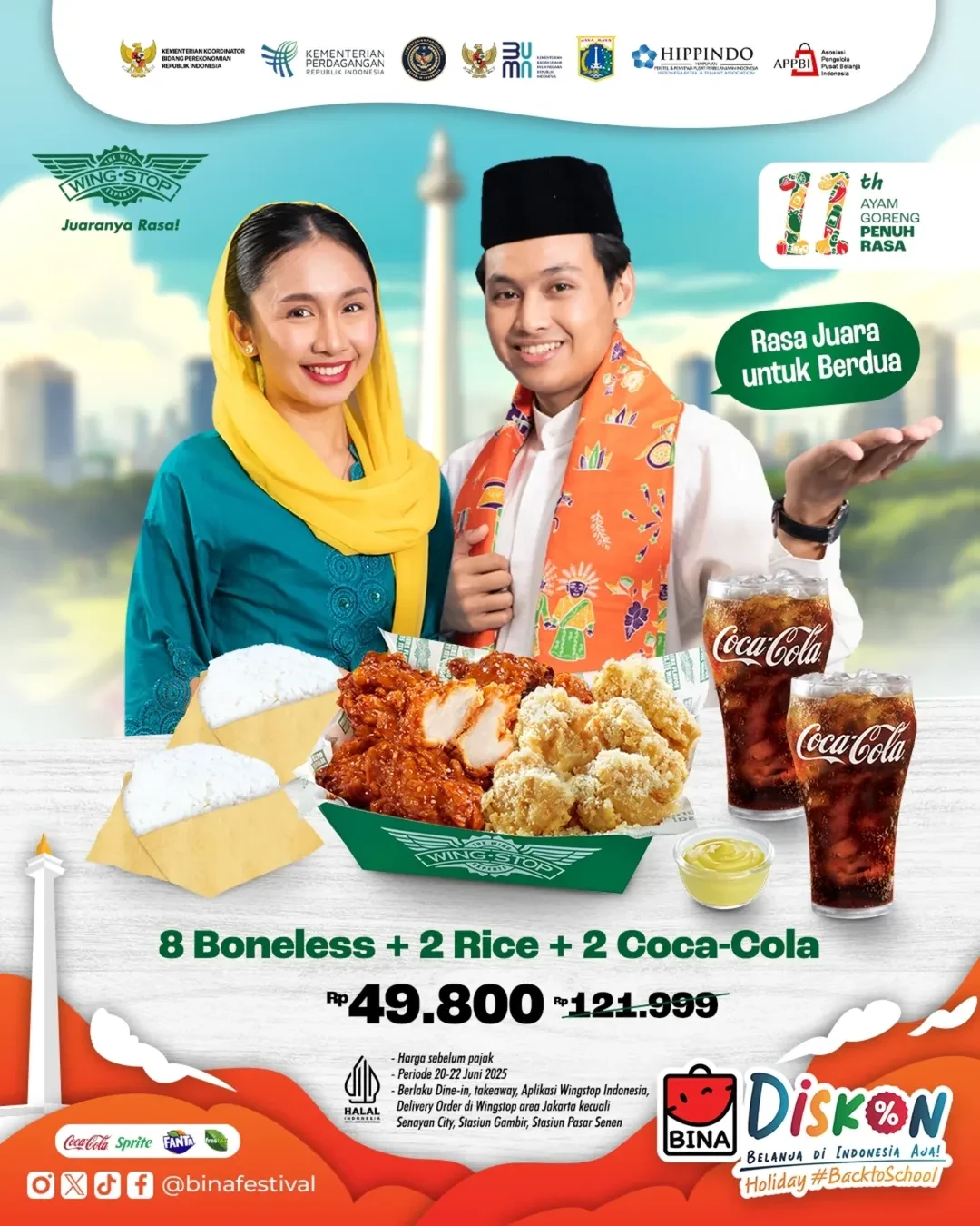 Promo Wingstop Spesial HUT Jakarta