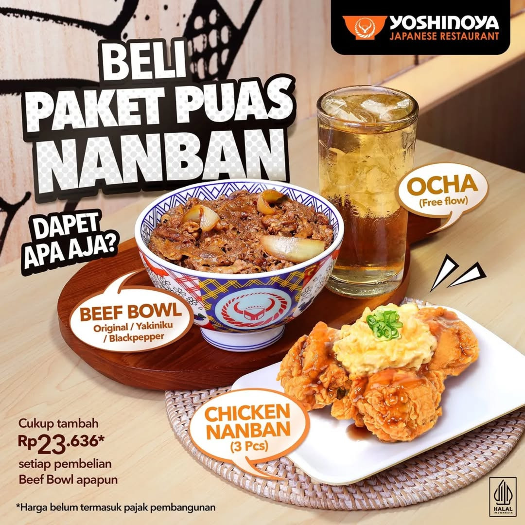 Promo Yoshinoya Beli Paket Puas Nanban Cukup Tambah Rp 23 Ribuan - Image 2