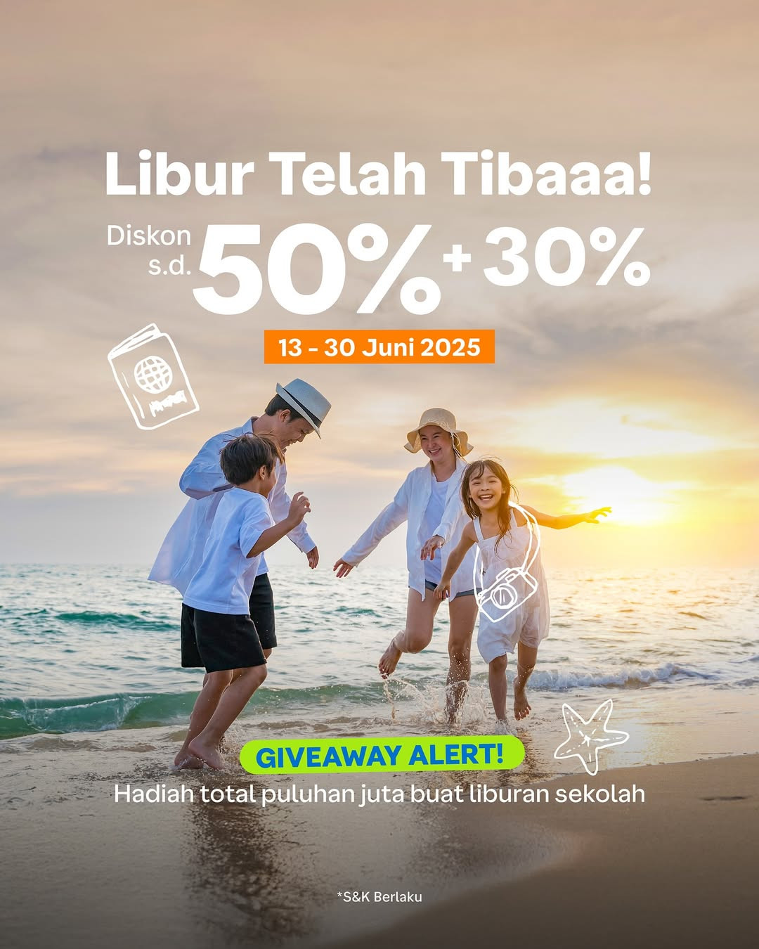 Promo Traveloka Libur Telah Tiba Diskon s/d 50% + 30% - Image 2