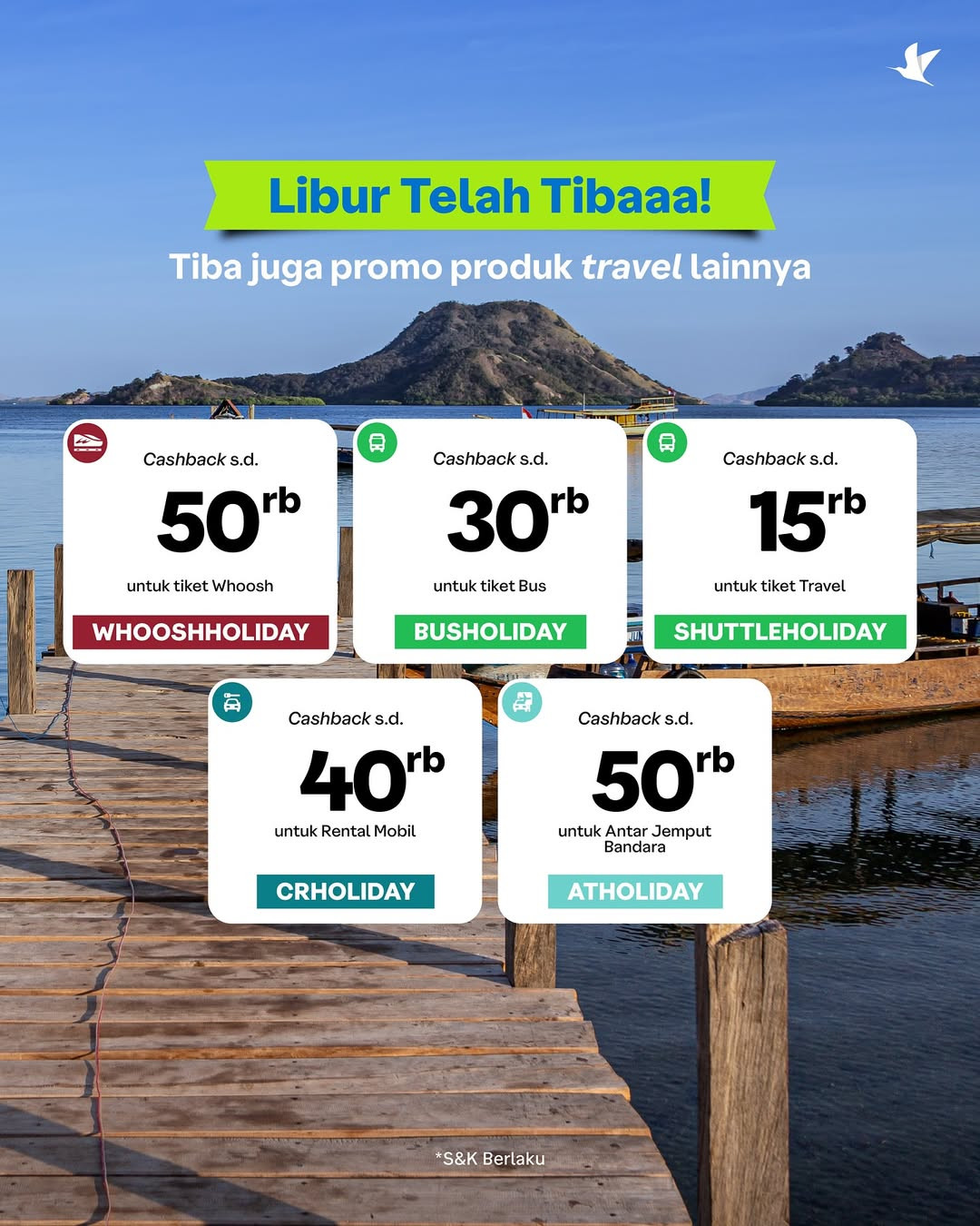 Promo Traveloka Libur Telah Tiba Diskon s/d 50% + 30% - Image 5