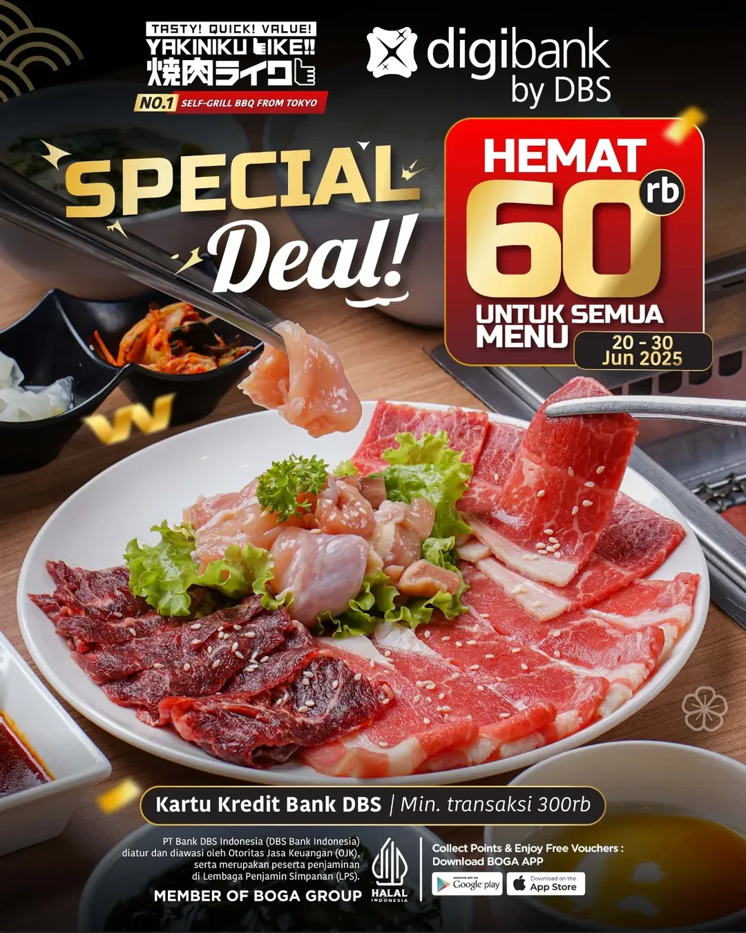 Promo Yakiniku Like Special Deal Hemat Rp 60.000 dengan Kartu Kredit DBS - Image 2