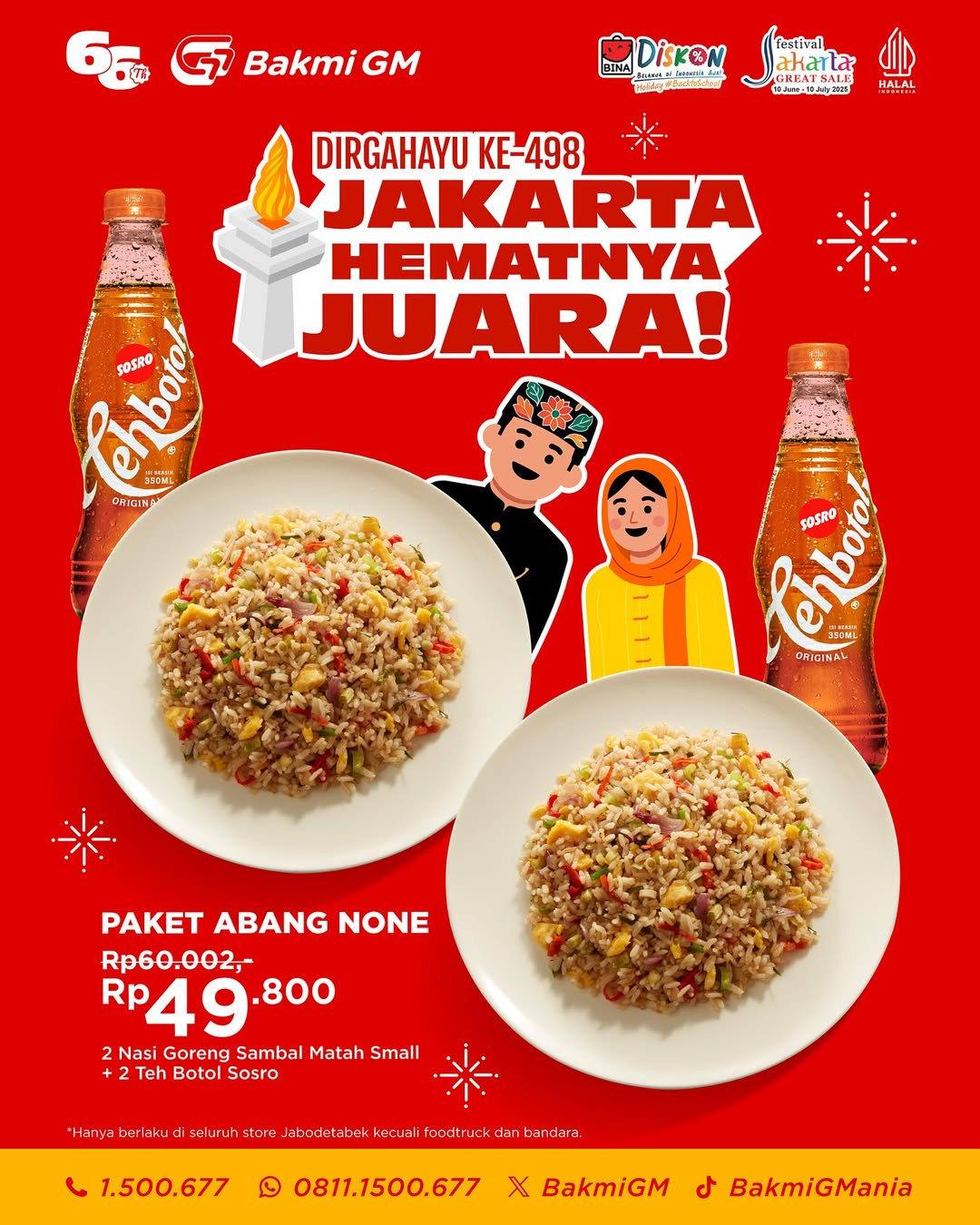 Promo Bakmi GM Jakarta Hematnya Juara Serba Rp 49.000