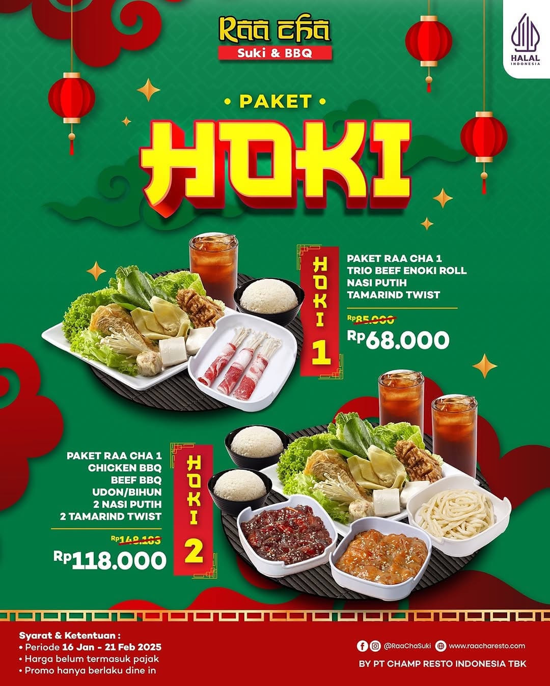 Promo Raa Cha Suki & BBQ Paket Hoki Mulai Dari Rp 68.000 - Image 2