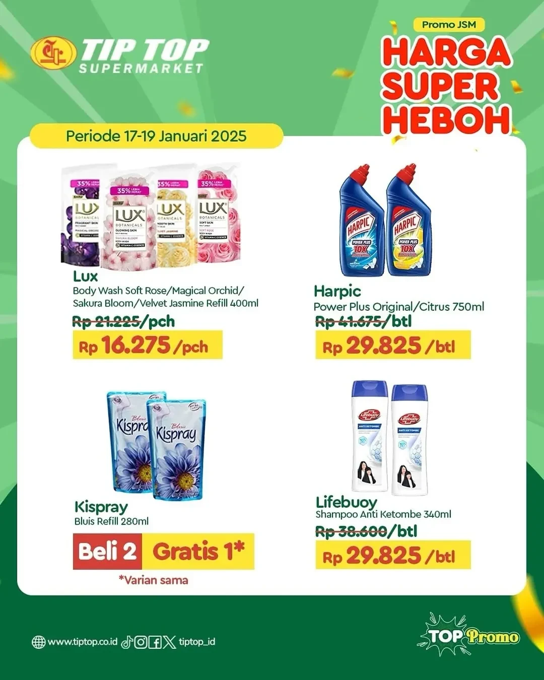 Promo Tip Top JSM Harga Super Heboh  17 - 19 Januari 2025 - Image 3