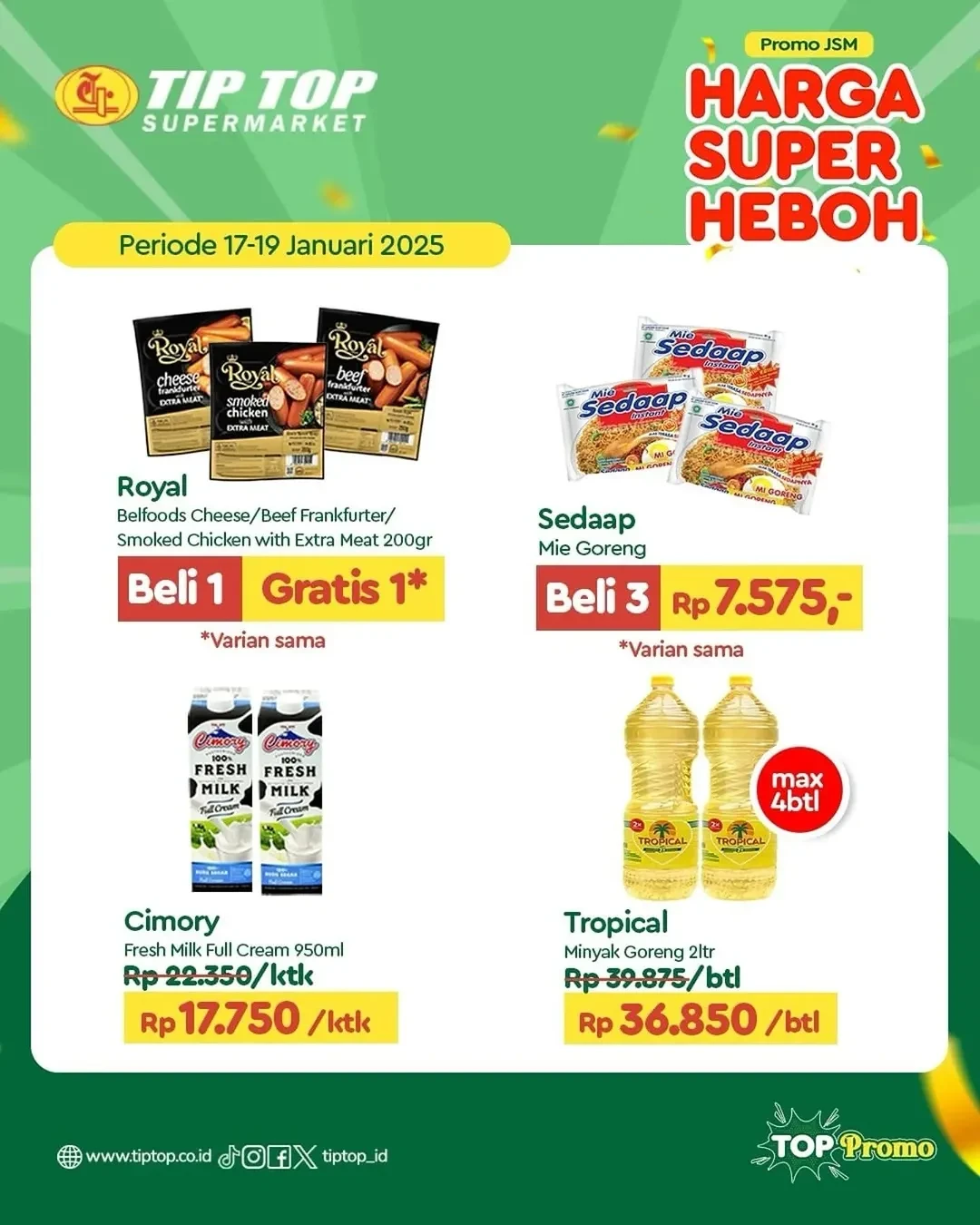 Promo Tip Top JSM Harga Super Heboh  17 - 19 Januari 2025 - Image 5