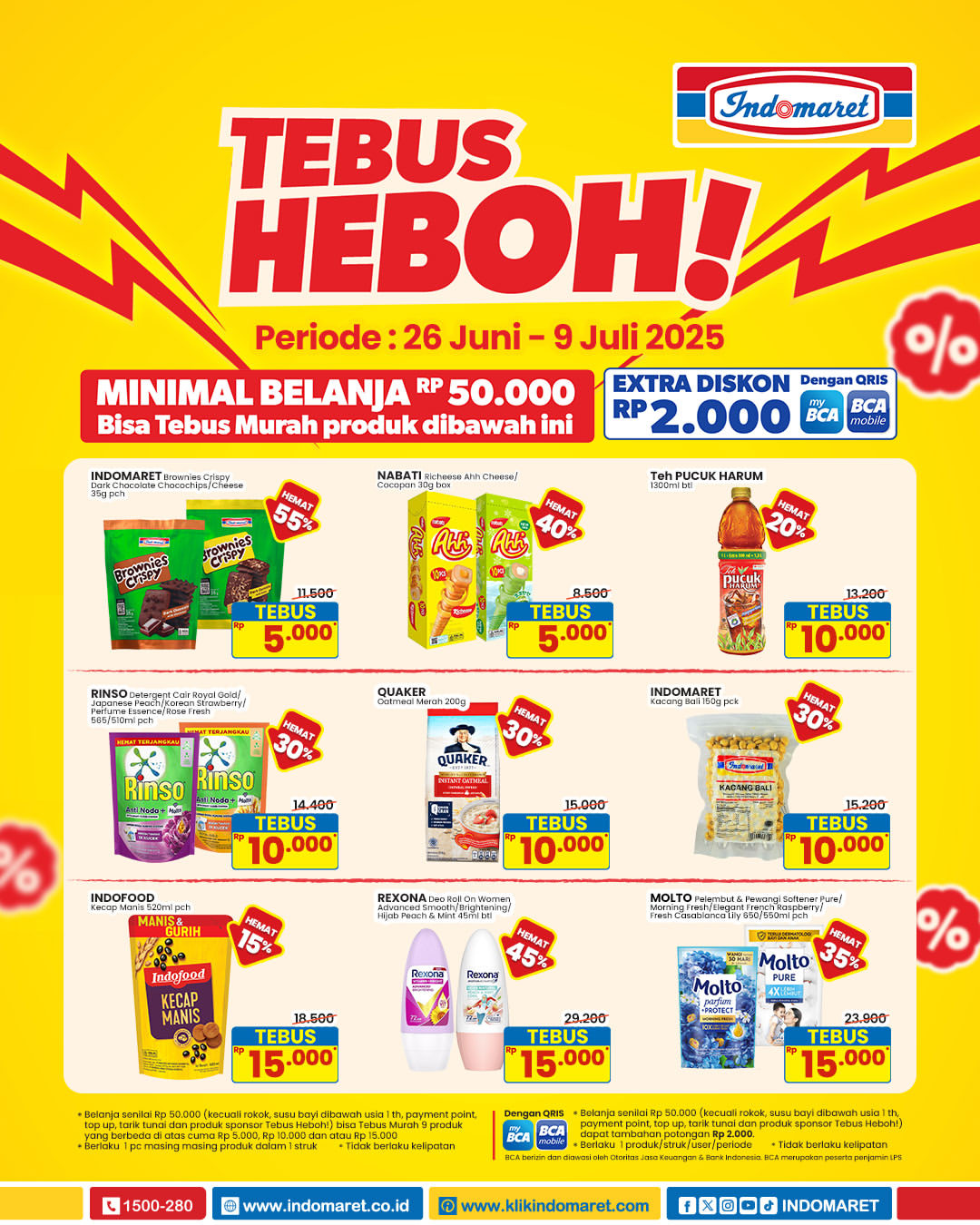 Promo Indomaret Tebus Heboh 26 Juni - 9 Juli 2025