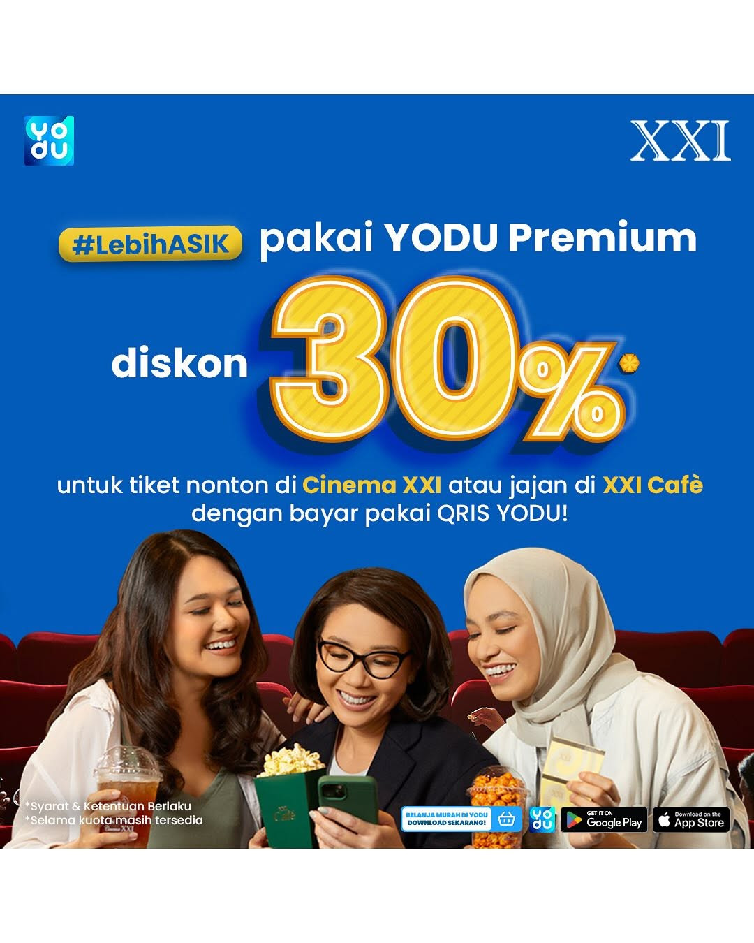 Promo Cinema XXI Diskon 30% dengan QRIS Yodu - Image 2