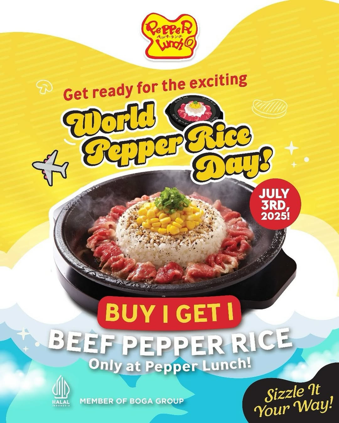 Promo Pepper Lunch Beef Pepper Lunch Buy 1 Get 1 FREE tanggal 3 Juli 2025 - Image 2