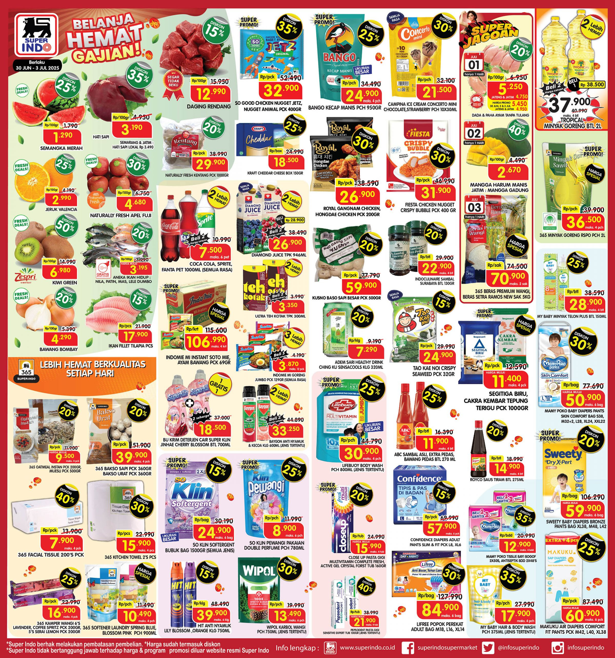 Promo Superindo Periode 30 Juni - 3 Juli 2025