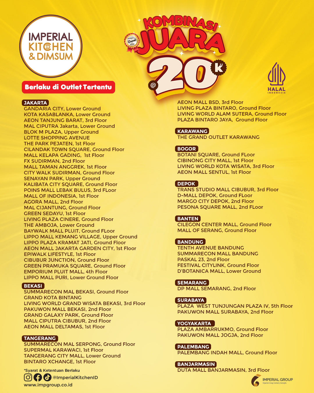 Promo Imperial Kitchen & Dimsum Kombinasi Juara Rp 20.000++ - Image 3