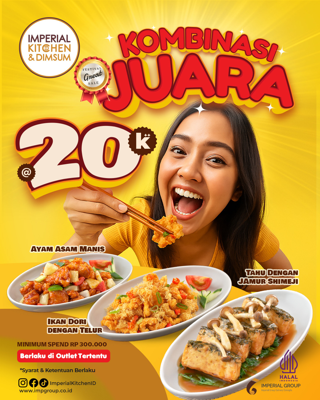 Promo Imperial Kitchen & Dimsum Kombinasi Juara Rp 20.000++ - Image 2