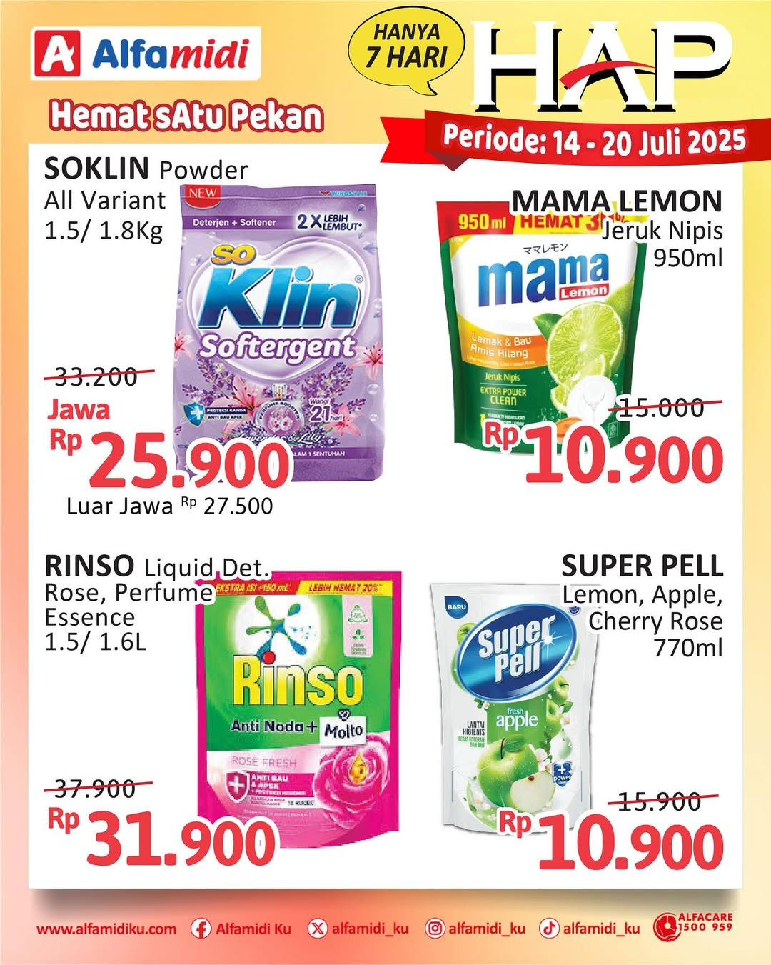 Promo Alfamidi HAP Periode 14 - 20 Juli 2025