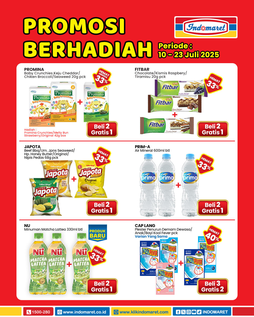 Promo Indomaret Promosi Berhadiah Periode 10 - 23 Juli 2025