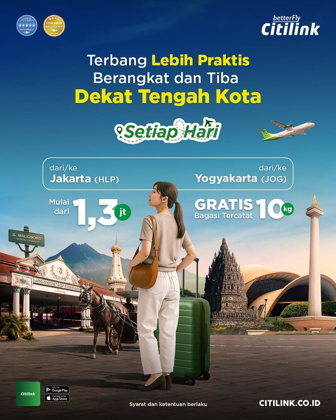 Promo Citilink Jakarta - Yogya Mulai Dari Rp 1.3 Juta + Free Bagasi - Image 2