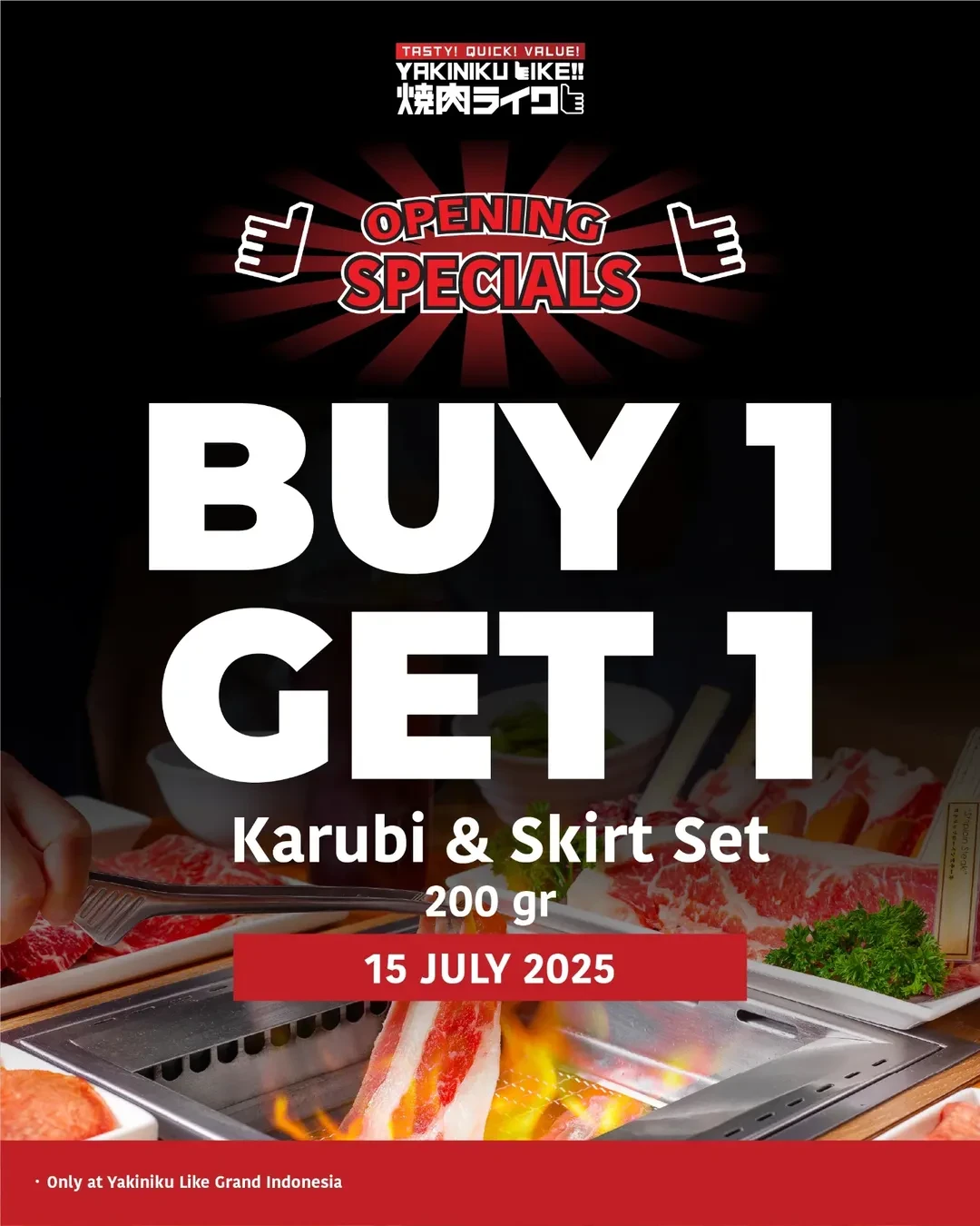 Promo Yakiniku Like Grand Indonesia Reopening Diskon s/d 50% - Image 3
