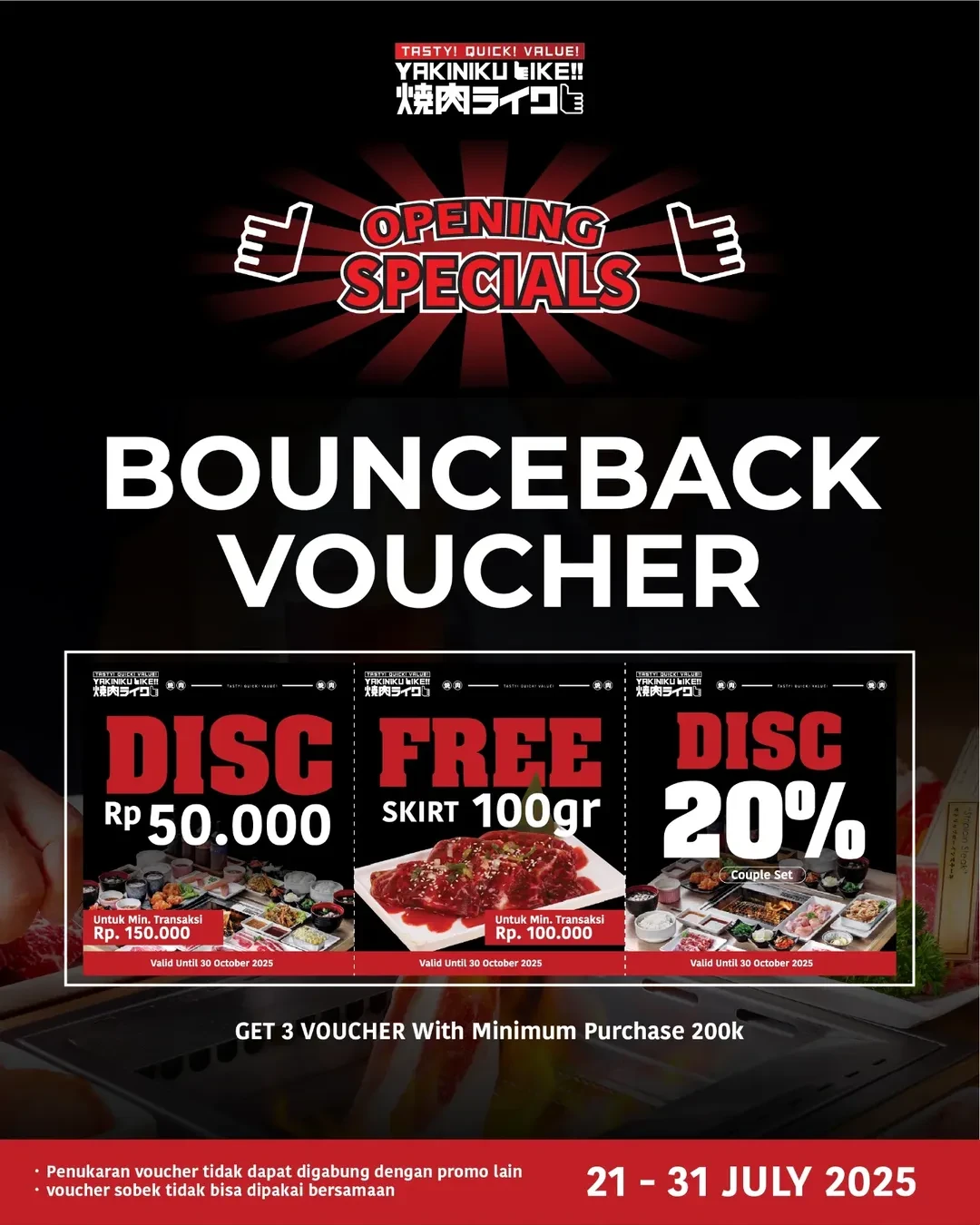 Promo Yakiniku Like Grand Indonesia Reopening Diskon s/d 50% - Image 5