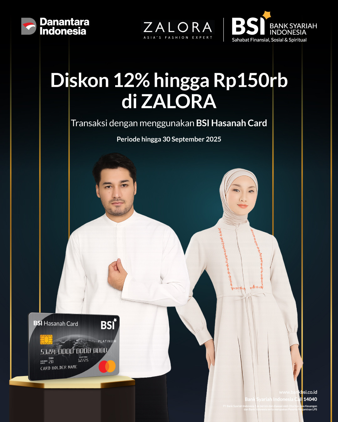 BSI Hasanah Card Diskon 12% hingga Rp150 Ribu di ZALORA - Image 2