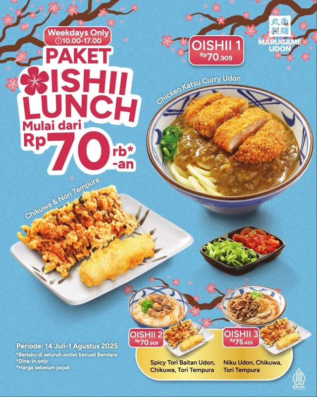 Promo Marugame Udon Oishii Lunch Mulai Dari Rp 70.000 - Image 2