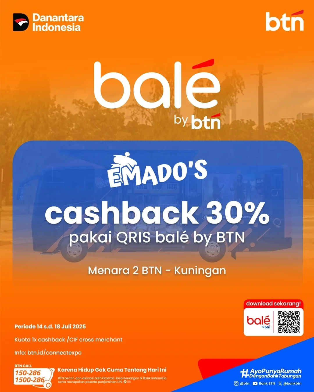 Promo Emados Shawarma Cashback 30% dengan QRIS BRI - Image 2