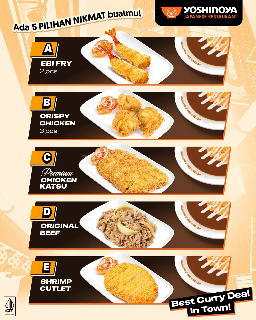 Promo Yoshinoya Menu Baru Japanese Curry with Srambled Egg