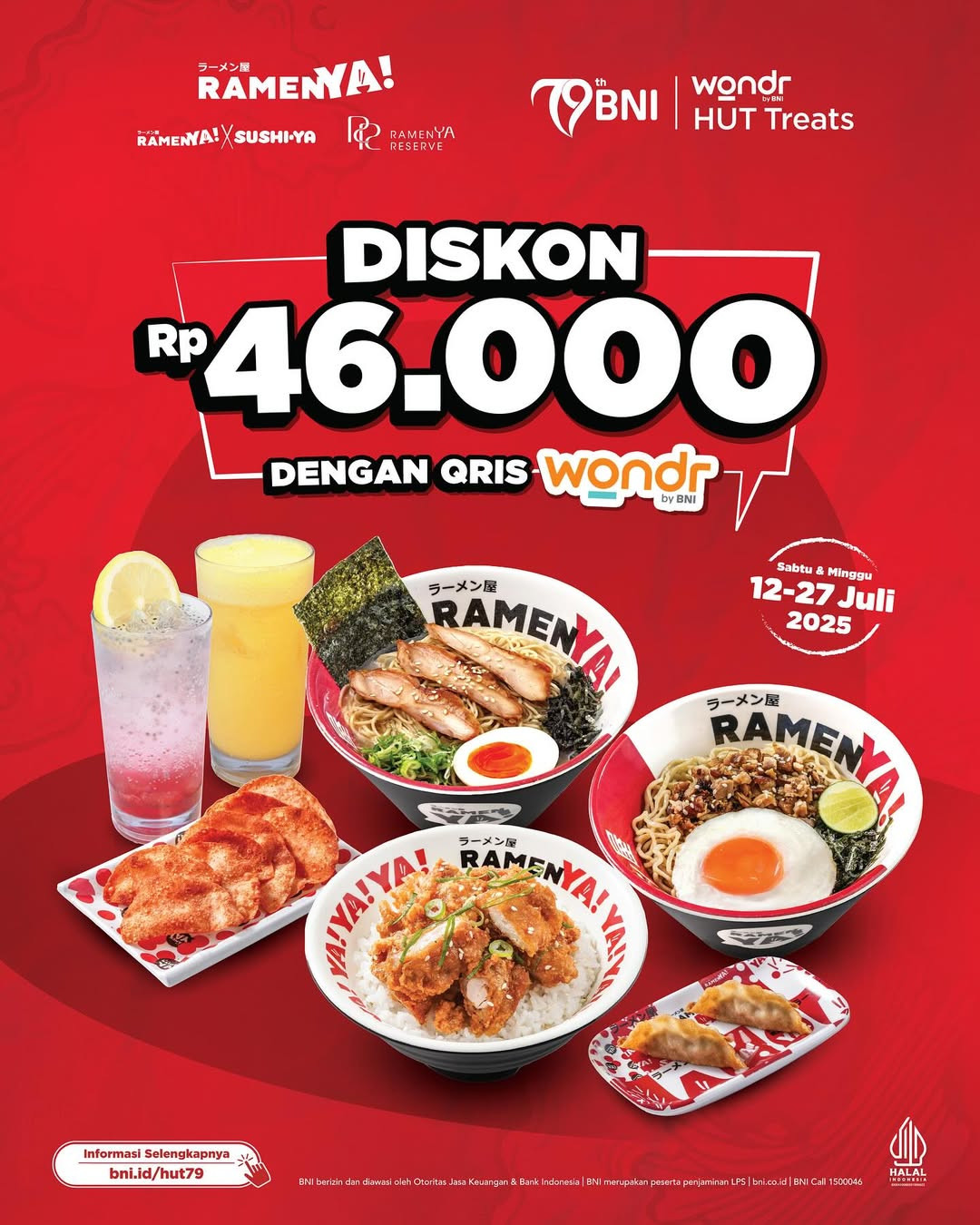 Promo Ramen Ya! Diskon Rp 46.000 dengan QRIS Wondr BNI - Image 2