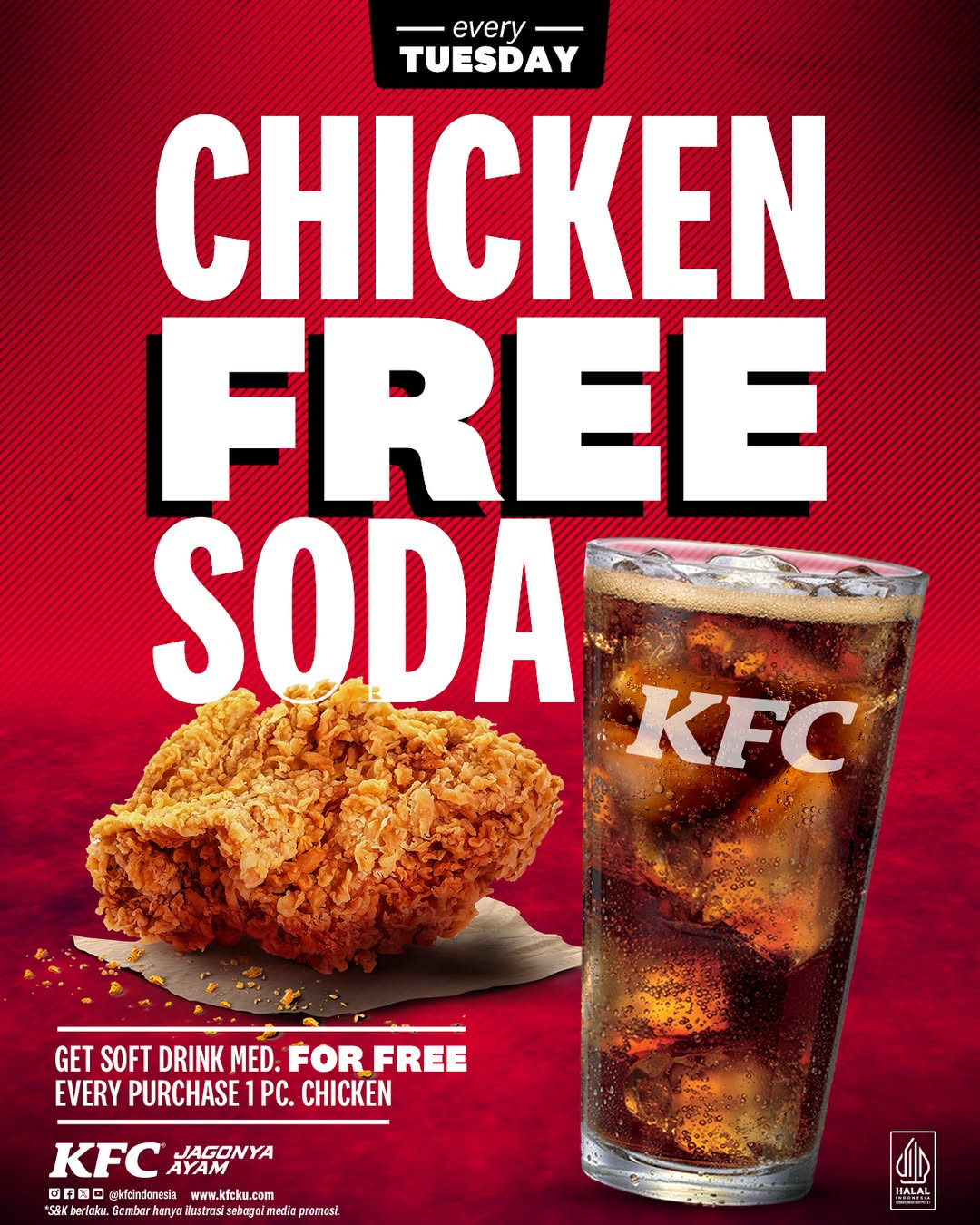 Promo KFC Free Soda Tiap Selasa - Image 2