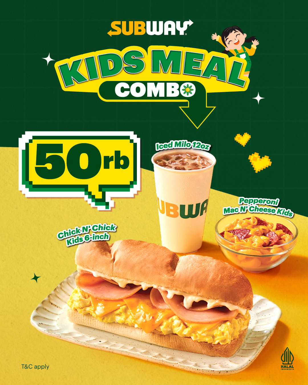 Promo Subway Kids Meal Combo Rp 50.000 - Image 2